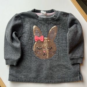 H&M sequin Bunny Sweatshirt